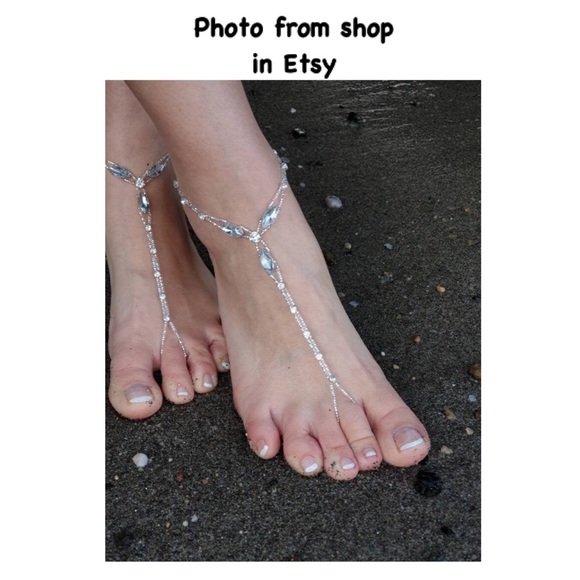 Barefoot Sandals: Handmade Glass Beads - Picture 5 of 6